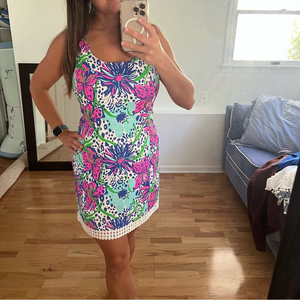 Lilly Pulitzer in the garden Eaton shift dress 6 - Picture 2 of 9